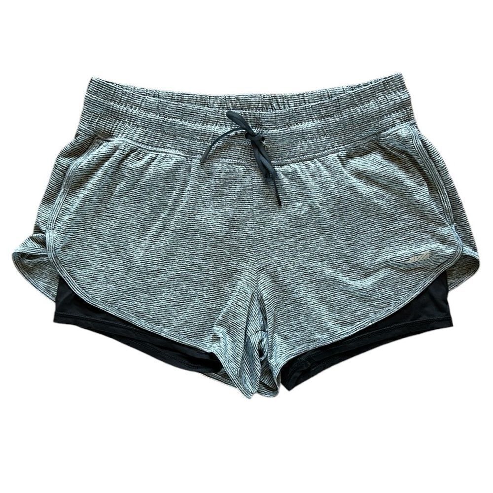 Avia Black And Grey Athletic Shorts